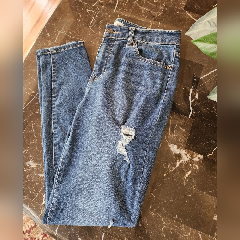 Harper Heritage Distressed Skinny Jeans Size 28